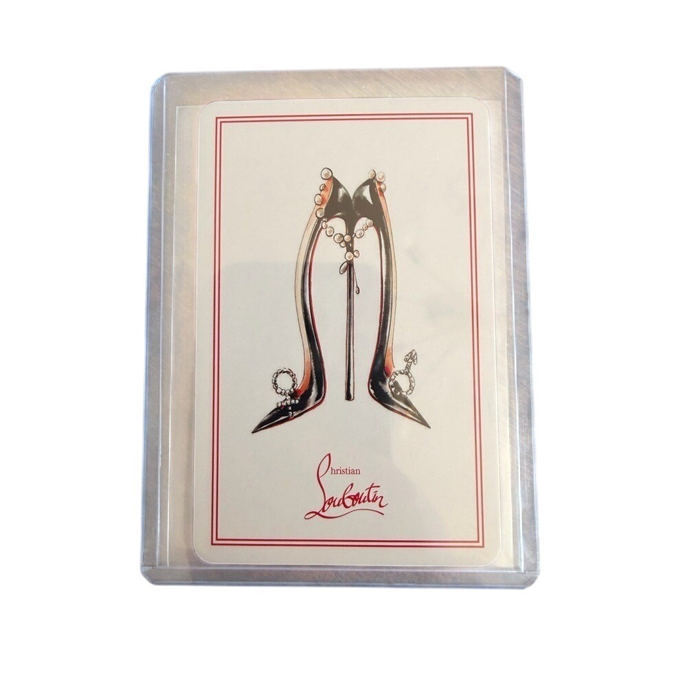 Christian Louboutin High Heel Playing Card with cover